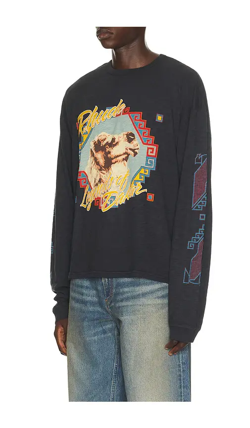 Rhude Legends Of Dakar Long Sleeve Slub Tee | Thumbnail 2 Rhude Legends Of Dakar Long Sleeve Slub Tee | Thumbnail 2