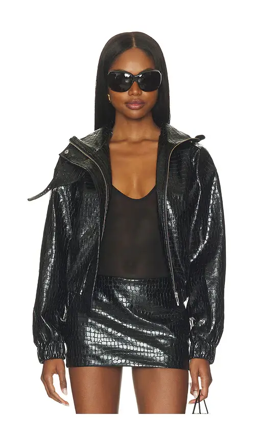 Lovers and Friends X Hannah Lizzy Denise Faux Croc Jacket | Thumbnail 2 Lovers and Friends X Hannah Lizzy Denise Faux Croc Jacket | Thumbnail 2