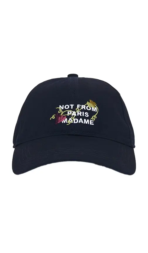 Vine Embroidered Slogan Cap