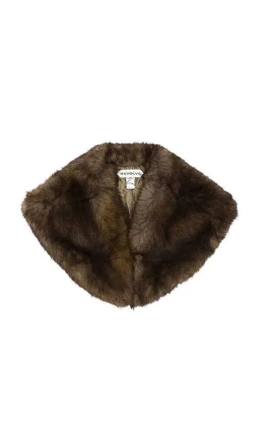 REVOLVE LOS ANGELES Elyonne Faux Fur Shawl