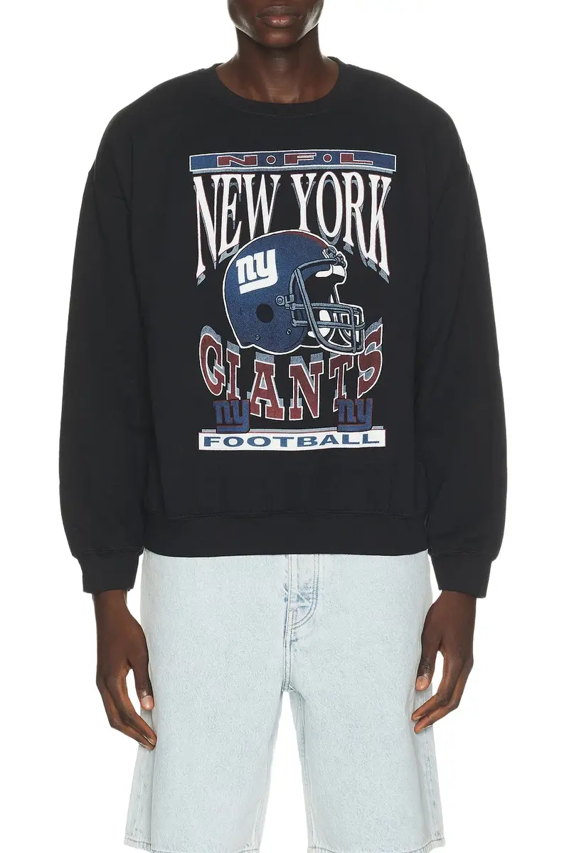 Junk Food Giants Helmet Crew Fleece Sweatshirt