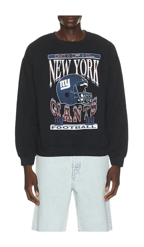 Junk Food Giants Helmet Crew Fleece Sweatshirt