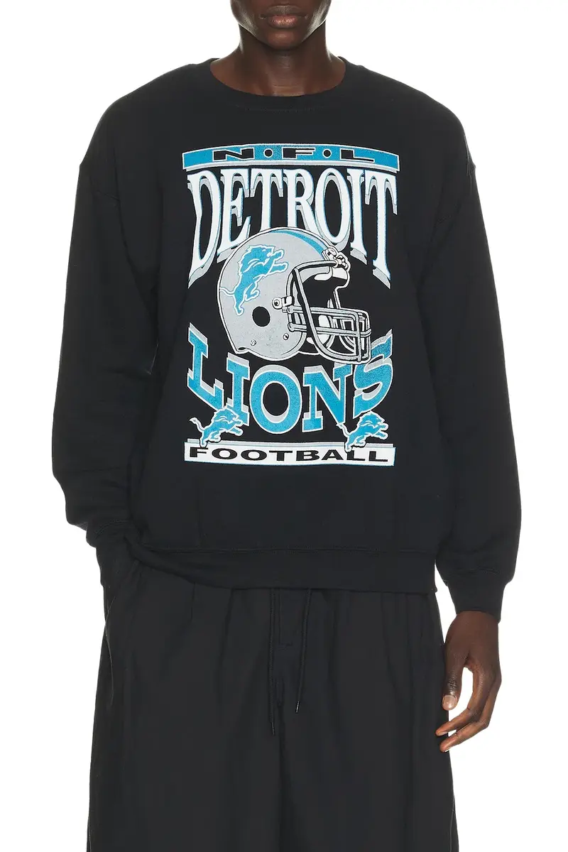 Junk Food Lions Helmet Crew Fleece Sweatshirt