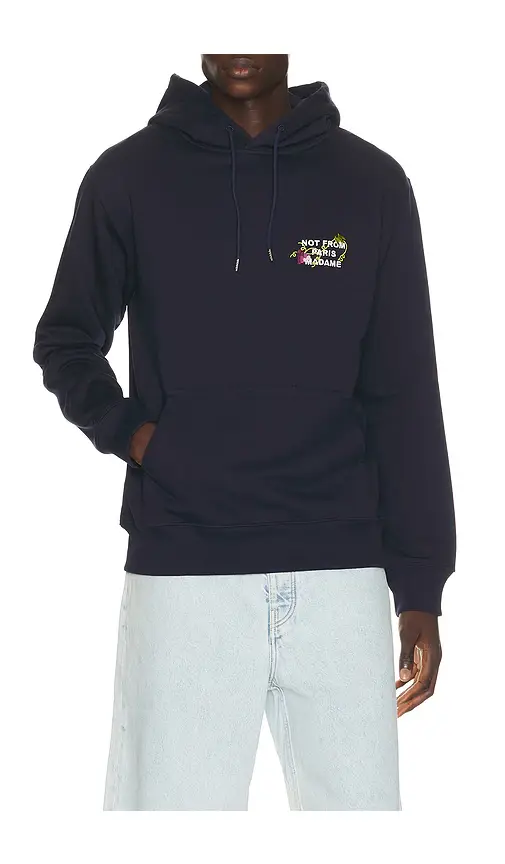 Drôle de Monsieur Vine Embroidered Slogan Hoodie | Thumbnail 2 Drôle de Monsieur Vine Embroidered Slogan Hoodie | Thumbnail 2