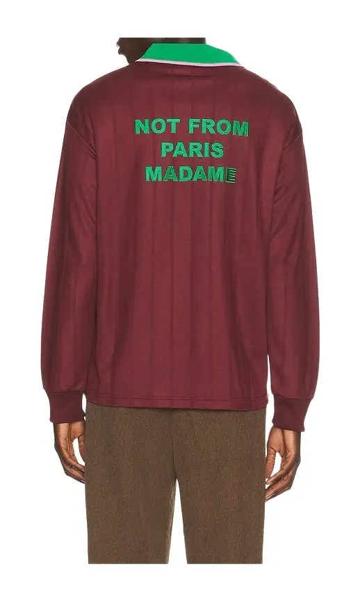 Slogan Long Sleeve Polo Slogan Long Sleeve Polo