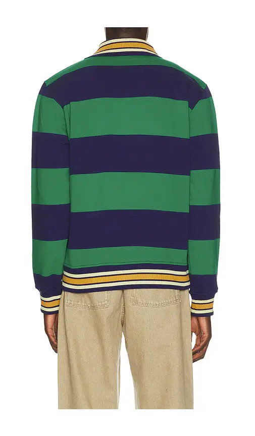 Drôle de Monsieur Drole Embroidered Stripes Polo | Thumbnail 2 Drôle de Monsieur Drole Embroidered Stripes Polo | Thumbnail 2
