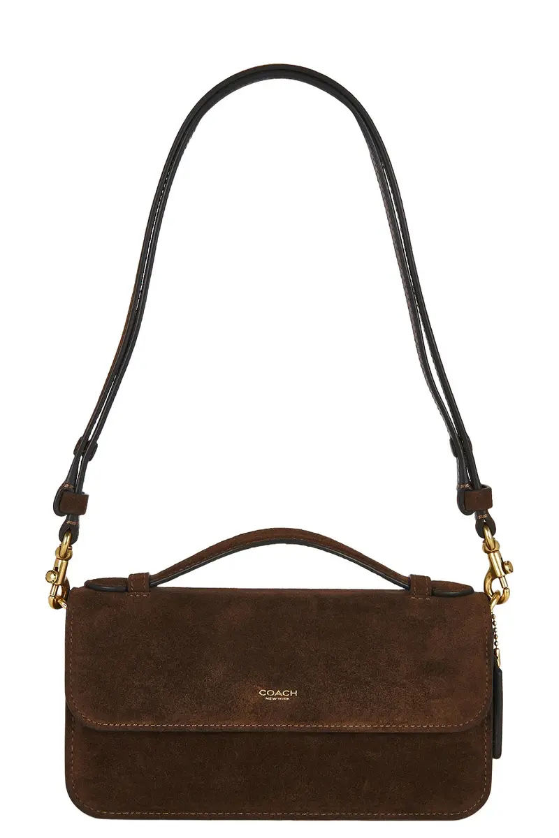 Suede New York Elora Top Handle Crossbody Bag Suede New York Elora Top Handle Crossbody Bag