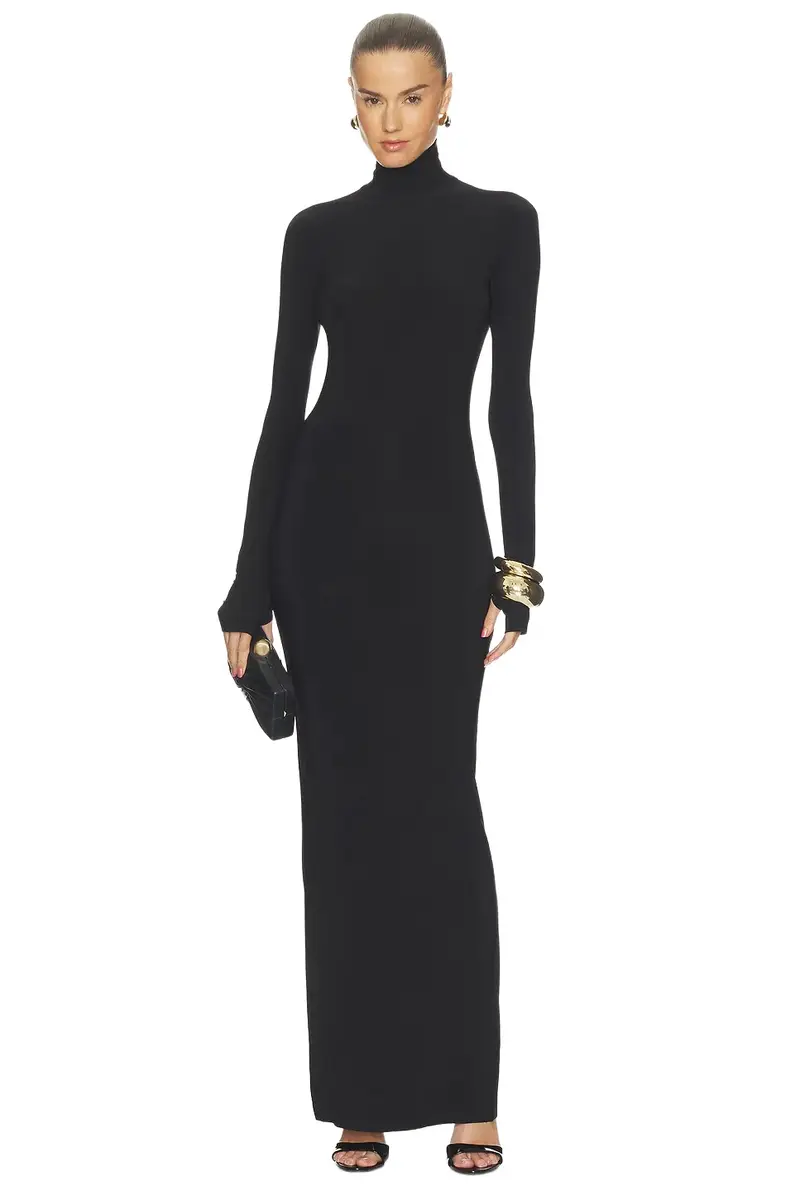 Turtleneck Long Dress Turtleneck Long Dress