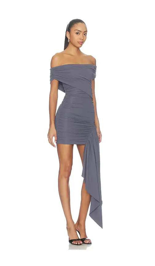 superdown X Hannah Lizzy Mallery Drape Mini Dress | Thumbnail 2 superdown X Hannah Lizzy Mallery Drape Mini Dress | Thumbnail 2