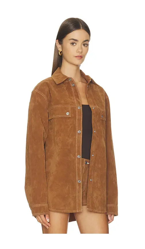 GOOD AMERICAN The Better Than Suede Overshirt | Thumbnail 2 GOOD AMERICAN The Better Than Suede Overshirt | Thumbnail 2