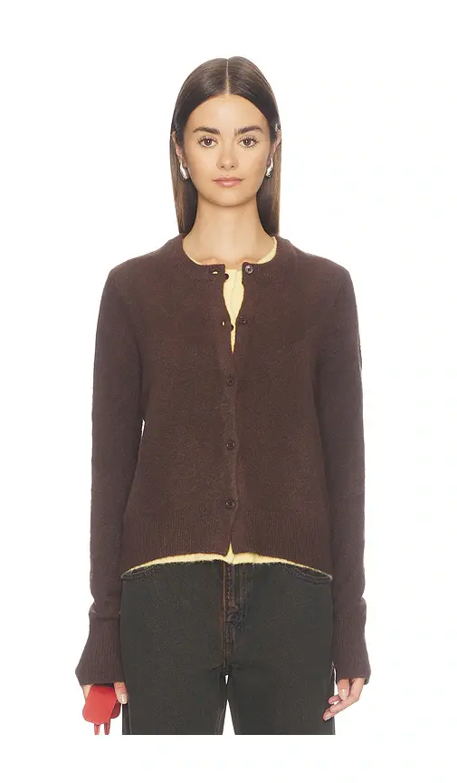 Cubic London Crewneck Knit Button-up Cardigan | Thumbnail 2