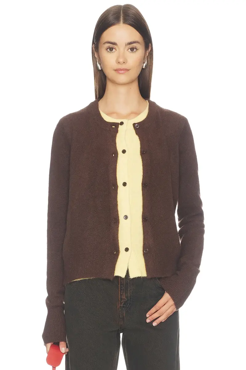 Cubic London Crewneck Knit Button-up Cardigan