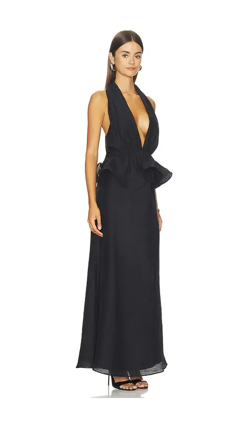 Elliatt Fiorina Halter Neck Peplum Gown | Thumbnail 2 Elliatt Fiorina Halter Neck Peplum Gown | Thumbnail 2