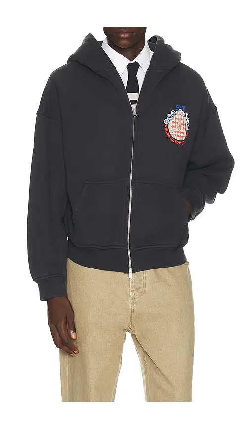 Rhude Automobile Club Zip-Up Hoodie | Thumbnail 2