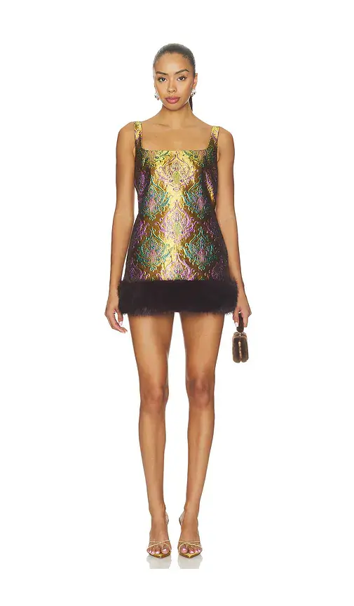 Retrofête Sulvie Brocade Dress | Thumbnail 2 Retrofête Sulvie Brocade Dress | Thumbnail 2
