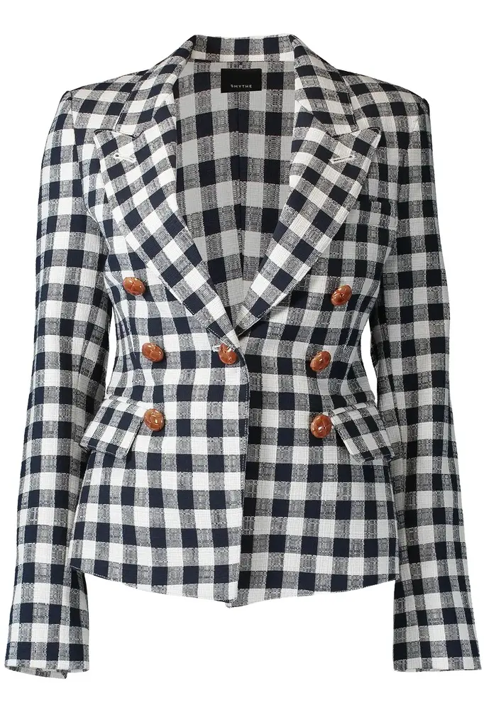 SMYTHE Mini Not a DB Blazer - Navy Check