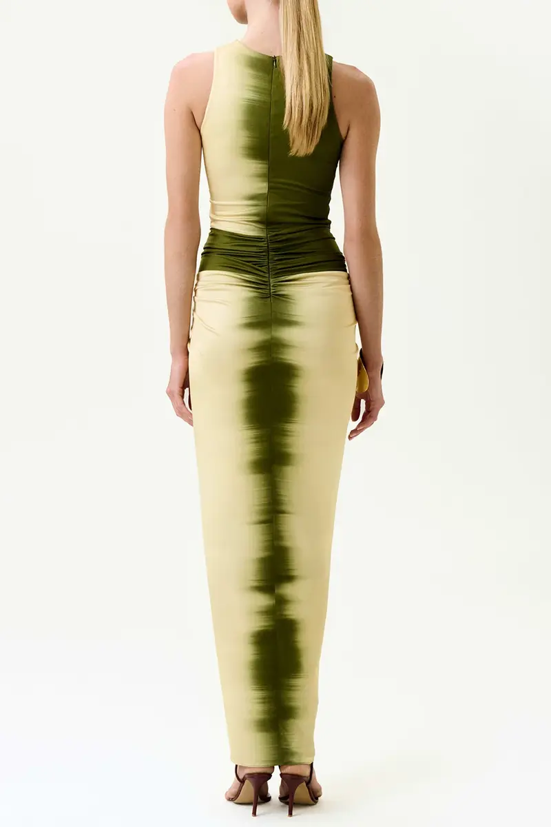Silvia Tcherassi Leni Dress - Green Mirange | Thumbnail 3 Silvia Tcherassi Leni Dress - Green Mirange | Thumbnail 3