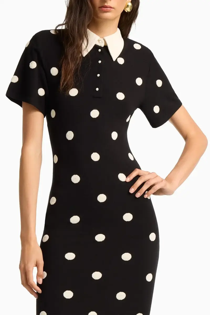 Dodiee Devon Polka Dot Midi Dress | Thumbnail 3