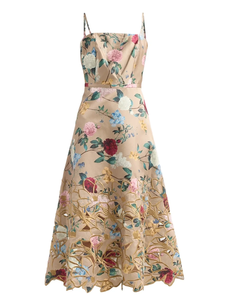 Women's Esteè Floral Print Embroidered Midi Dress