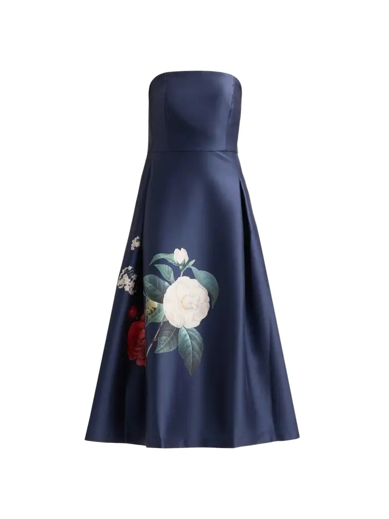 SACHIN & BABI Women's Shay Strapless Tea-Length Dress