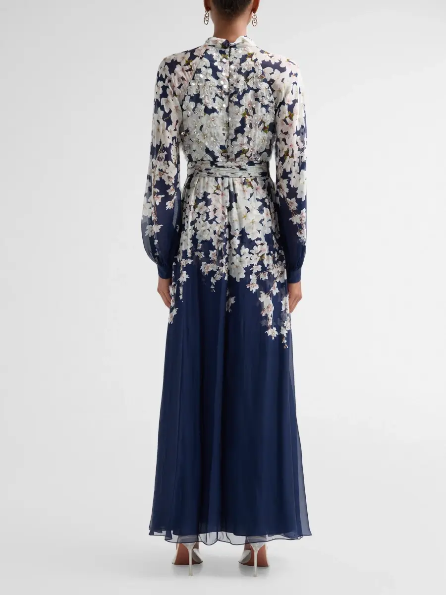 SACHIN & BABI Women's Valeria Floral Print Embellished Gown | Thumbnail 3