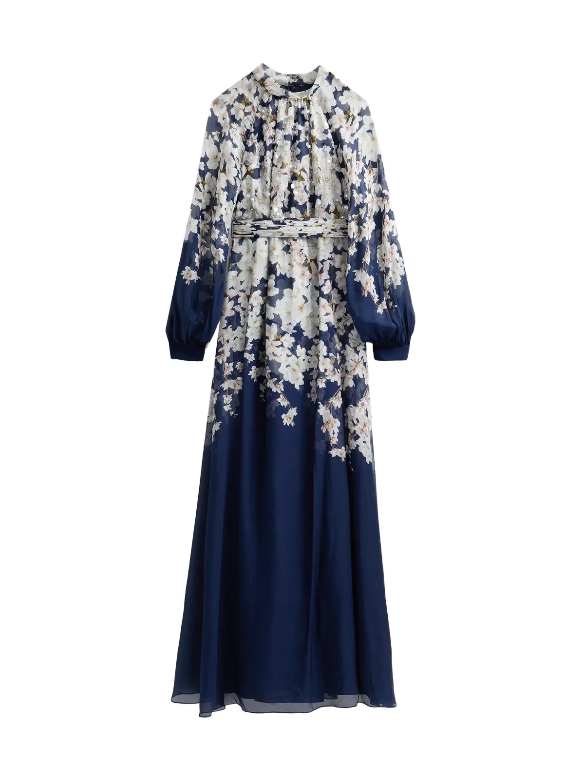 Women's Valeria Floral Print Embellished Gown Women's Valeria Floral Print Embellished Gown