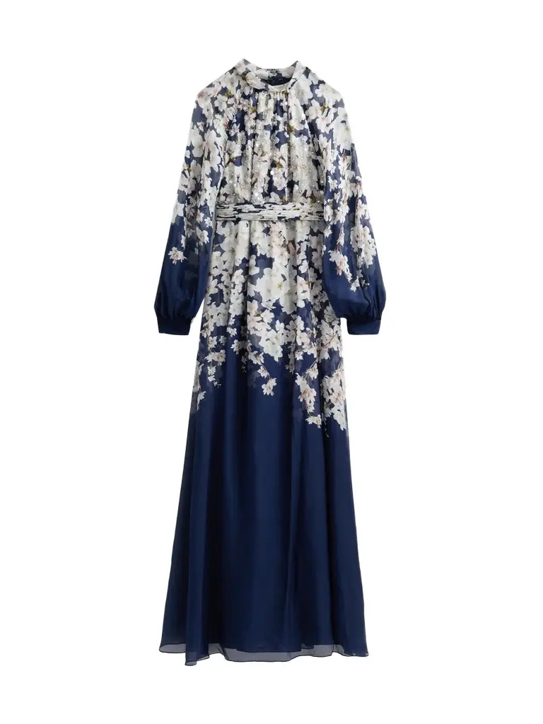 SACHIN & BABI Women's Valeria Floral Print Embellished Gown