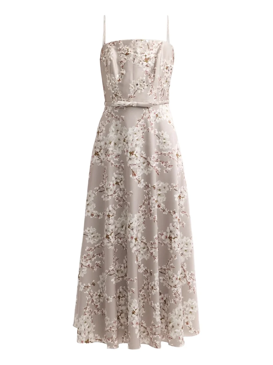 Women's Laurel Printed Satin Midi Dress Women's Laurel Printed Satin Midi Dress