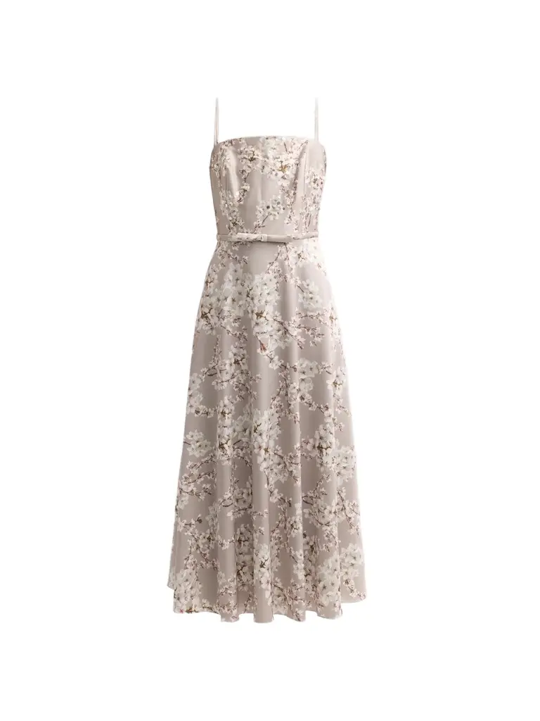 SACHIN & BABI Women's Laurel Printed Satin Midi Dress