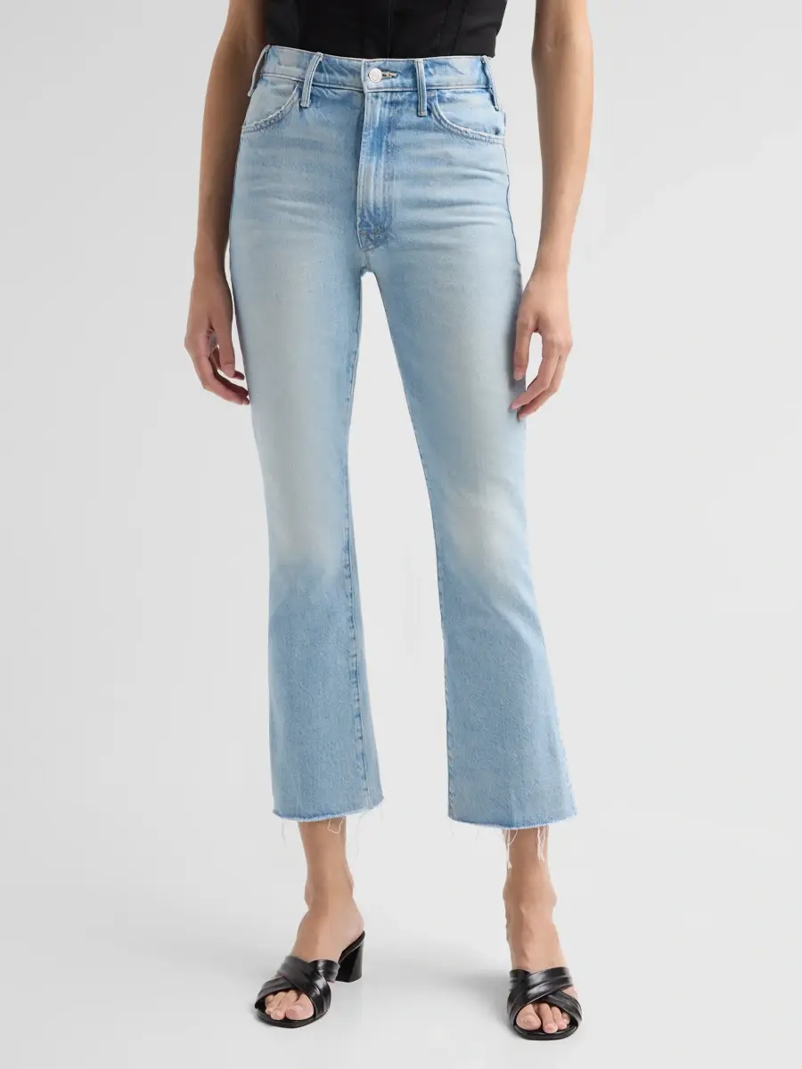 Mother Women's The Hustler Flood Fray Jeans | Thumbnail 4
