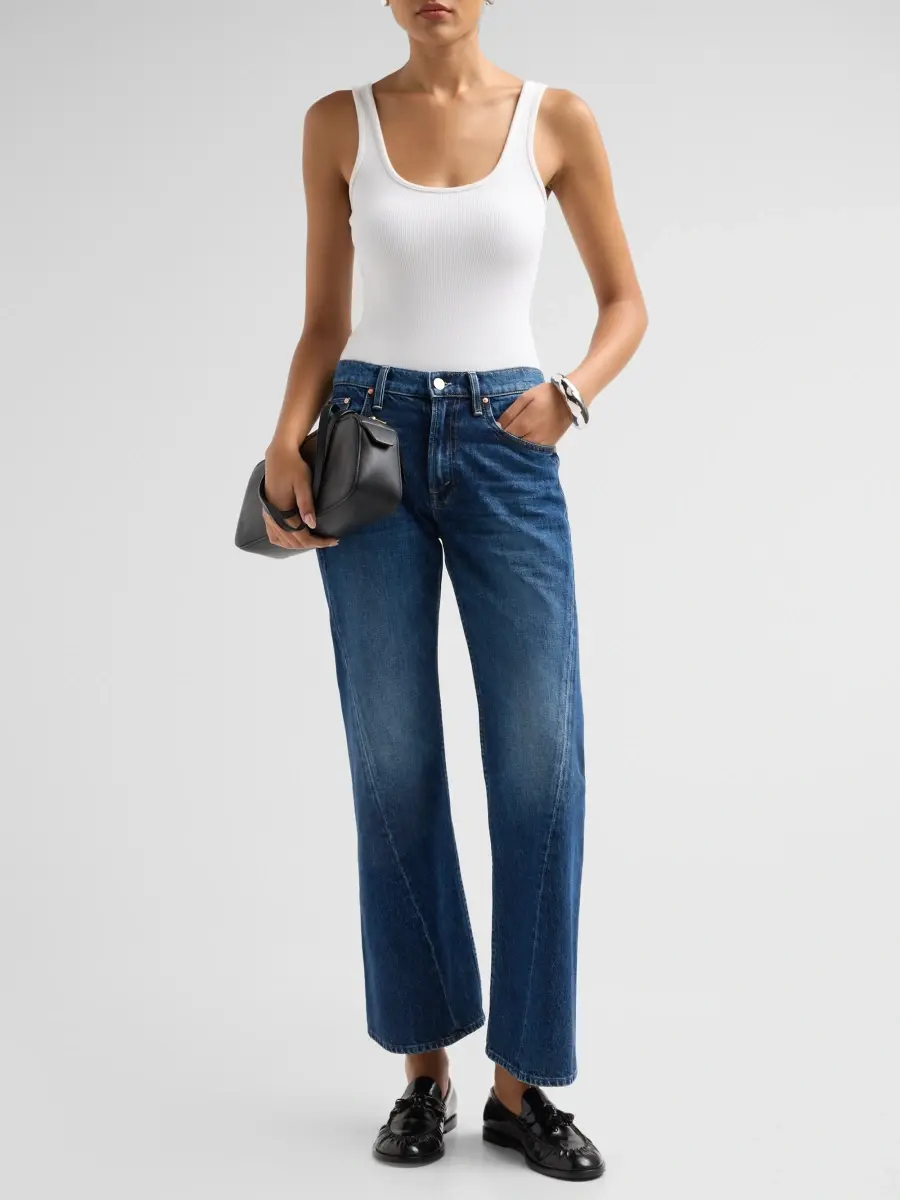Mother Women's Lil' Bookie Twist Sneak Jeans | Thumbnail 2 Mother Women's Lil' Bookie Twist Sneak Jeans | Thumbnail 2