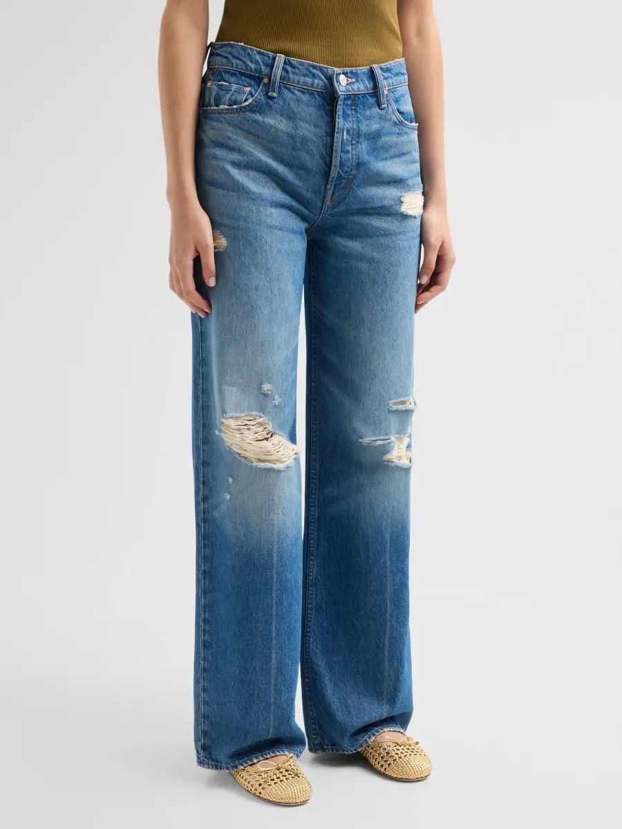 Mother Women's The Rerun Zip Sneak Jeans | Thumbnail 4 Mother Women's The Rerun Zip Sneak Jeans | Thumbnail 4