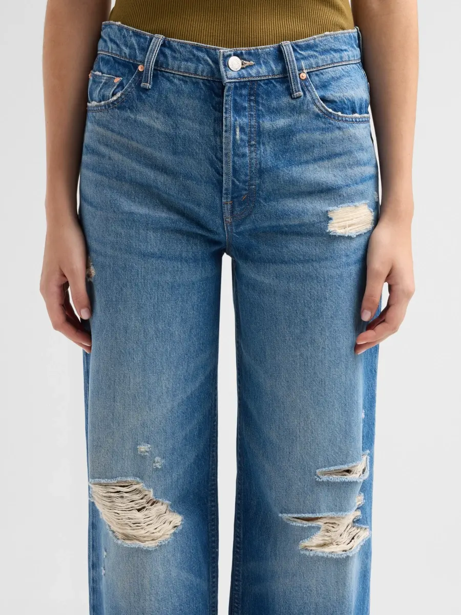 Mother Women's The Rerun Zip Sneak Jeans | Thumbnail 5 Mother Women's The Rerun Zip Sneak Jeans | Thumbnail 5