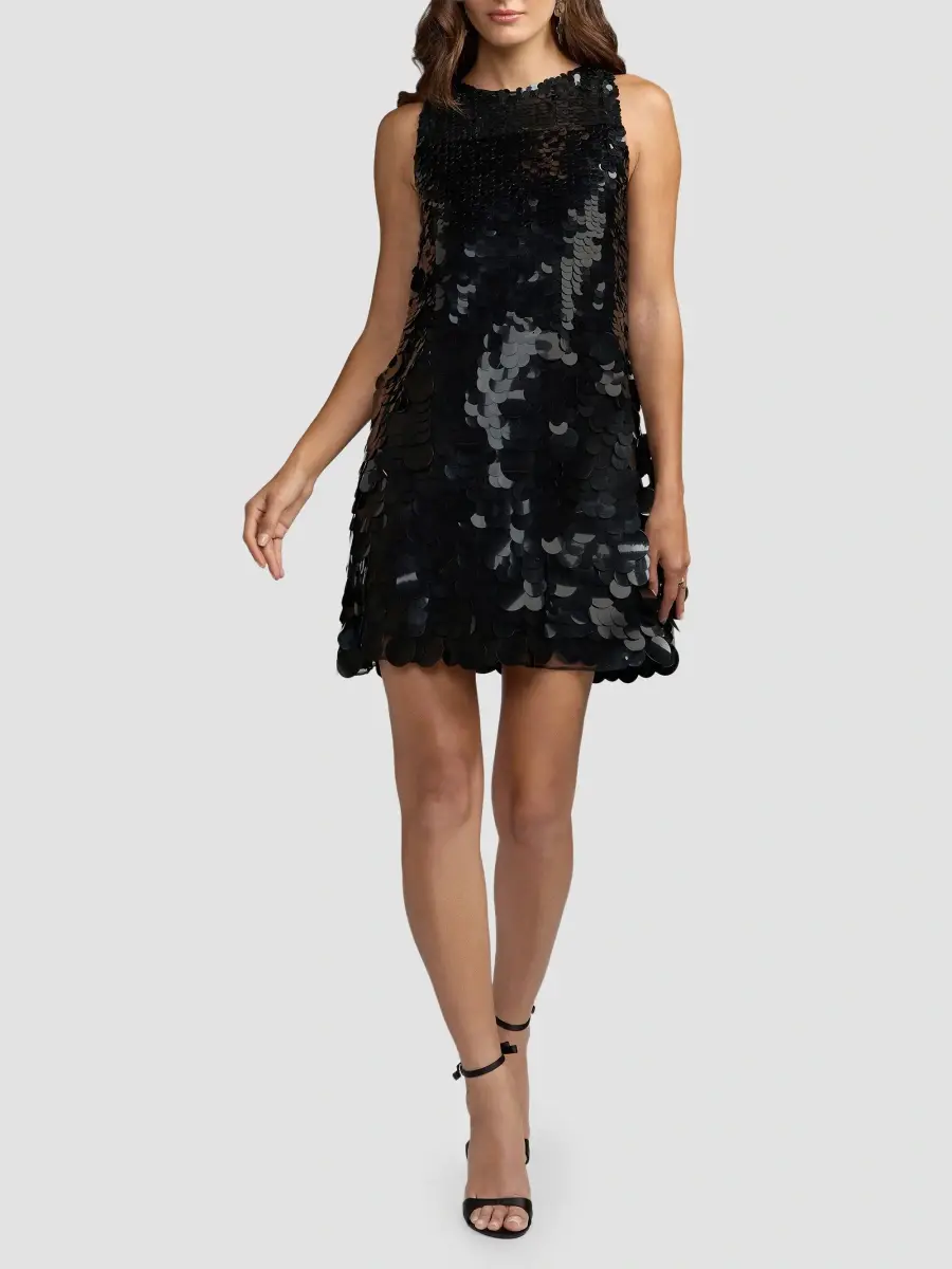 Mac Duggal Women's Sequined Trapeze Minidress | Thumbnail 2 Mac Duggal Women's Sequined Trapeze Minidress | Thumbnail 2