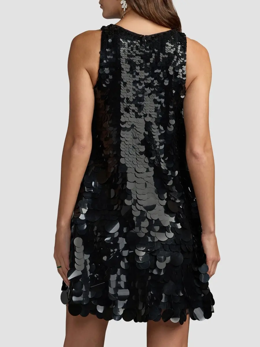 Mac Duggal Women's Sequined Trapeze Minidress | Thumbnail 3 Mac Duggal Women's Sequined Trapeze Minidress | Thumbnail 3