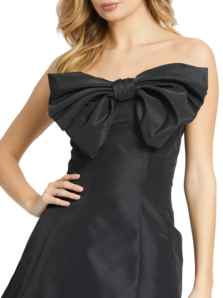 Mac Duggal Women's Bow Strapless Cocktail Dress | Thumbnail 4 Mac Duggal Women's Bow Strapless Cocktail Dress | Thumbnail 4
