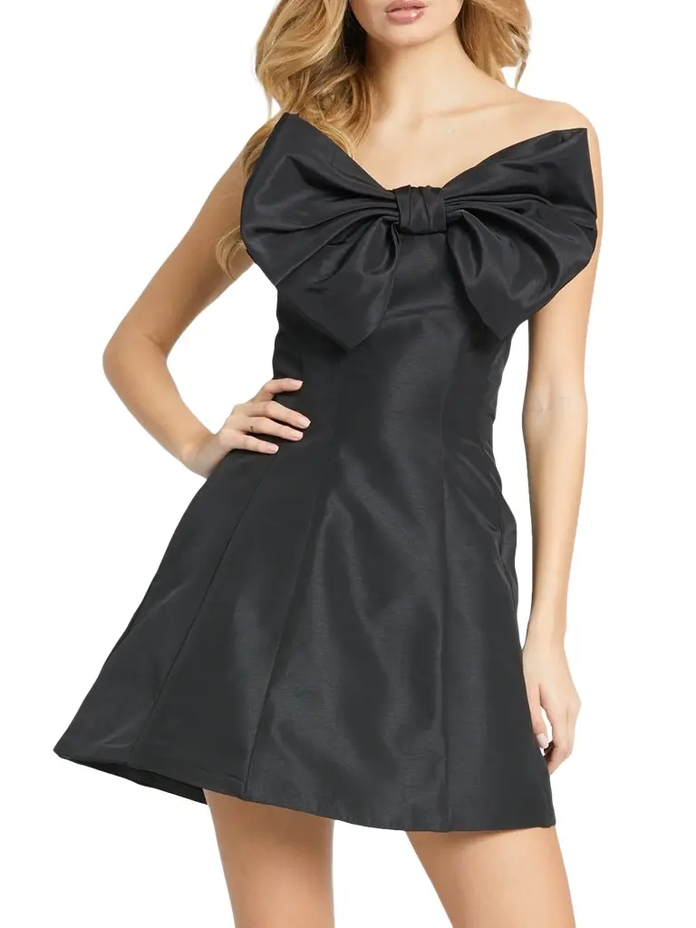 Mac Duggal Women's Bow Strapless Cocktail Dress