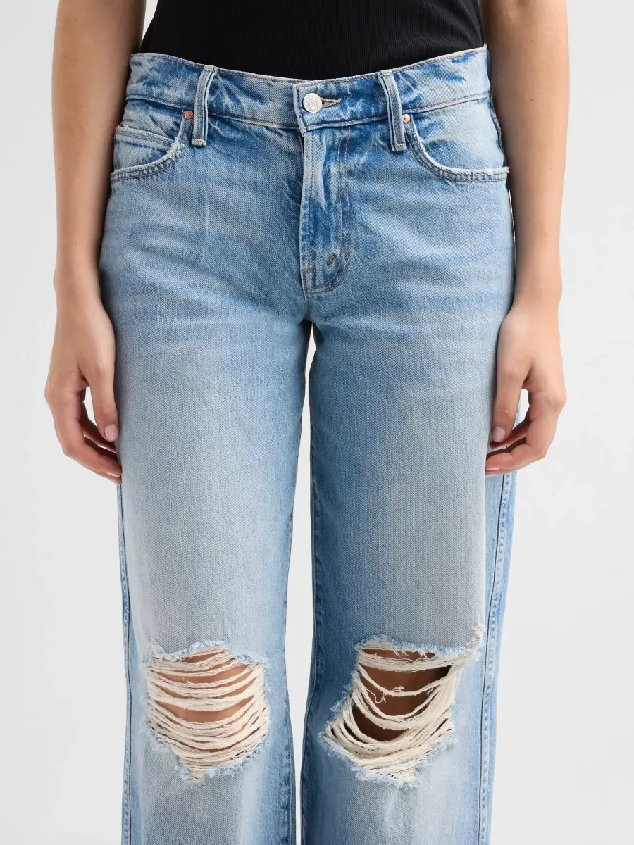 Mother Women's The Down Low Delinquent Zip Sneak Jeans | Thumbnail 5 Mother Women's The Down Low Delinquent Zip Sneak Jeans | Thumbnail 5