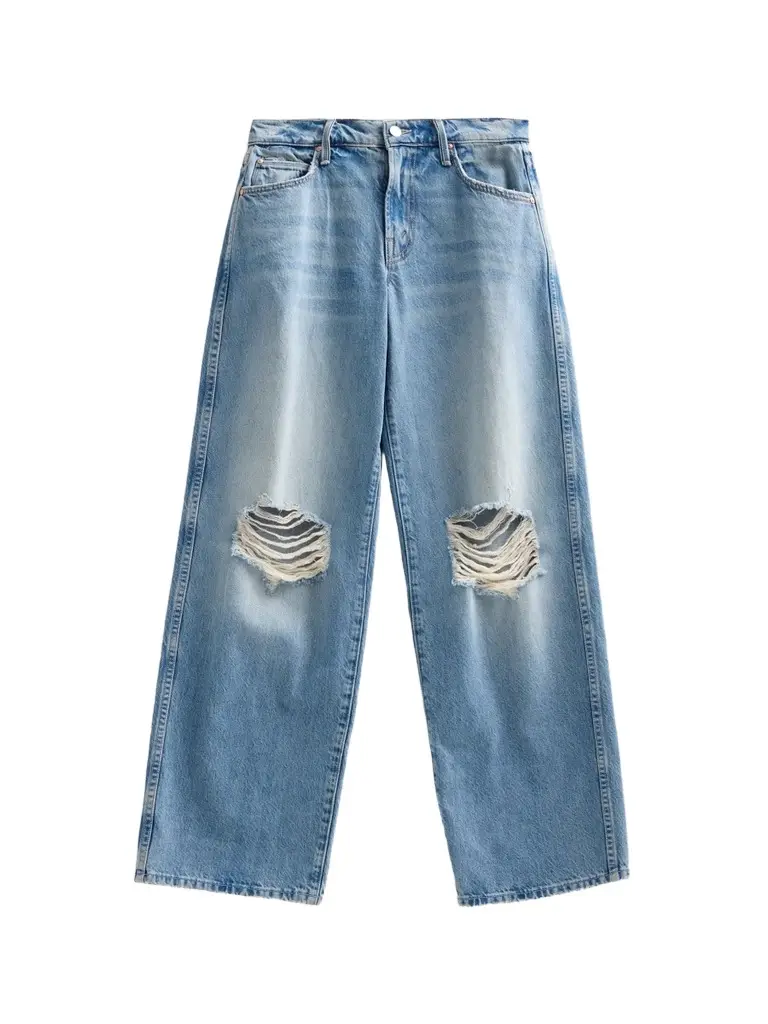 Mother Women's The Down Low Delinquent Zip Sneak Jeans