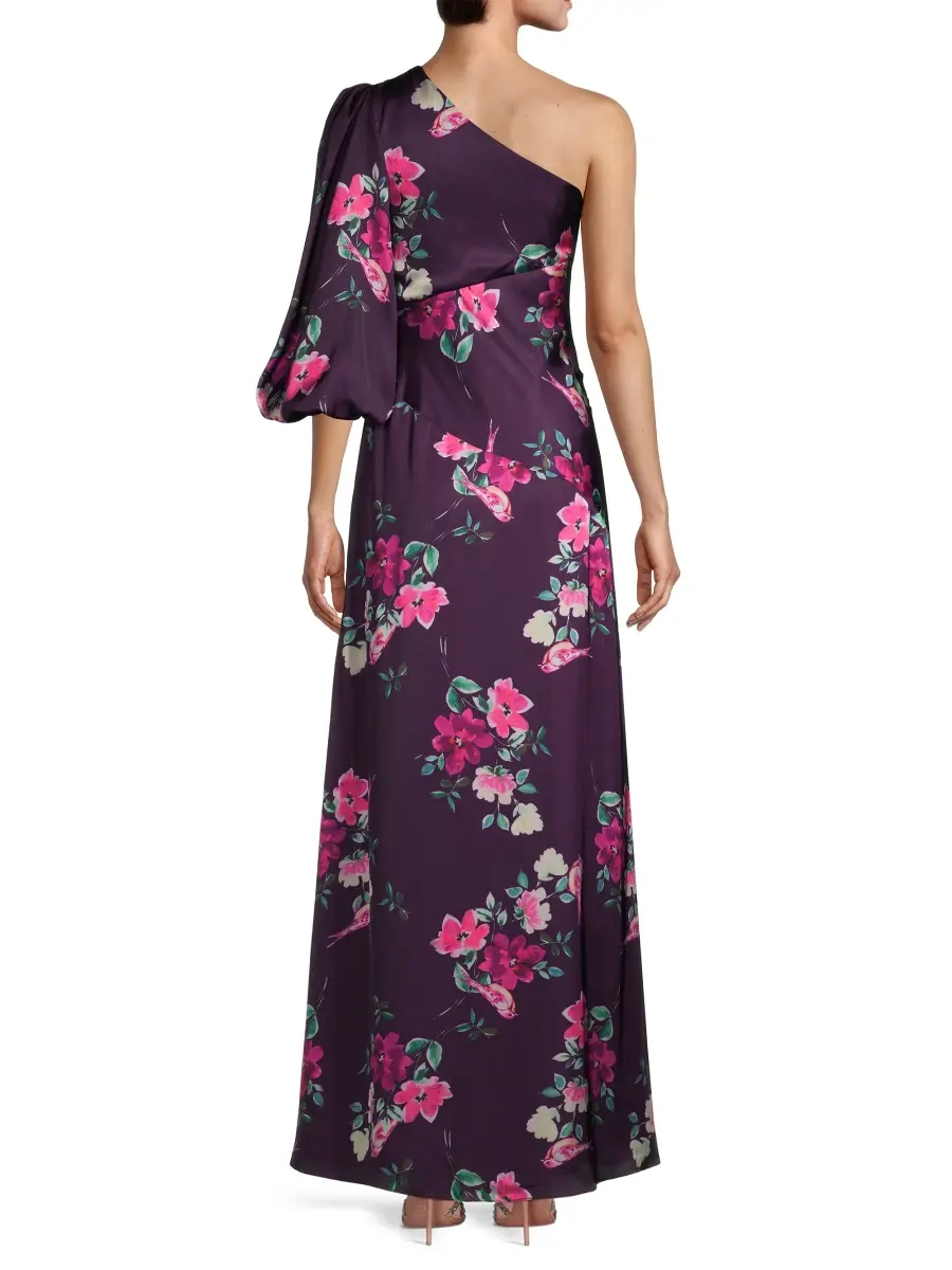 Mac Duggal Women's leena Floral One-Shoulder Gown | Thumbnail 5