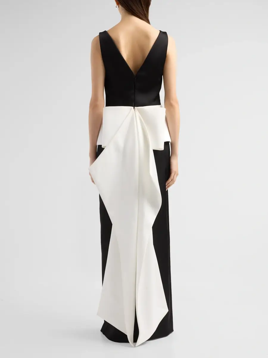 Simkhai Women's Sirel Sleeveless Peplum Column Gown | Thumbnail 3