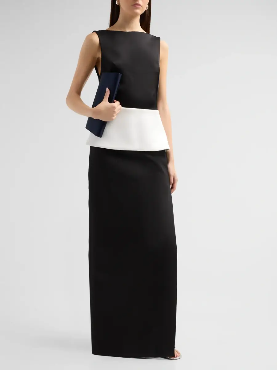 Simkhai Women's Sirel Sleeveless Peplum Column Gown | Thumbnail 4