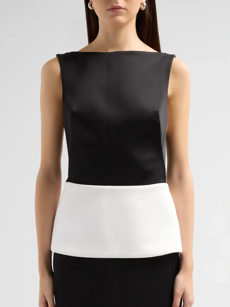 Simkhai Women's Sirel Sleeveless Peplum Column Gown | Thumbnail 5