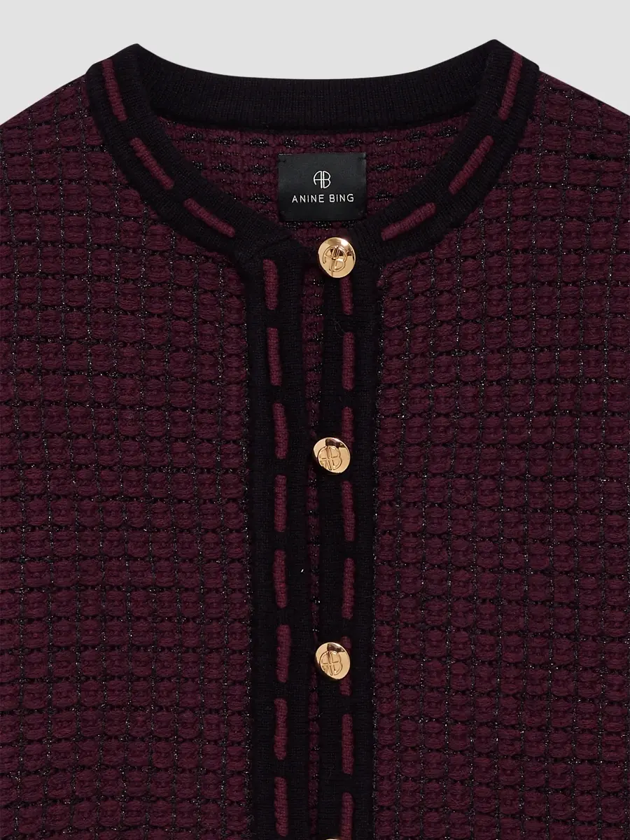 Anine Bing Women's Nora Tweed Cardigan | Thumbnail 5 Anine Bing Women's Nora Tweed Cardigan | Thumbnail 5