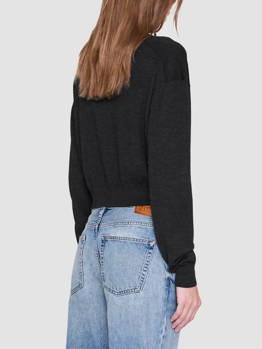 Anine Bing Women's Mia Wool Crewneck Sweater | Thumbnail 3 Anine Bing Women's Mia Wool Crewneck Sweater | Thumbnail 3