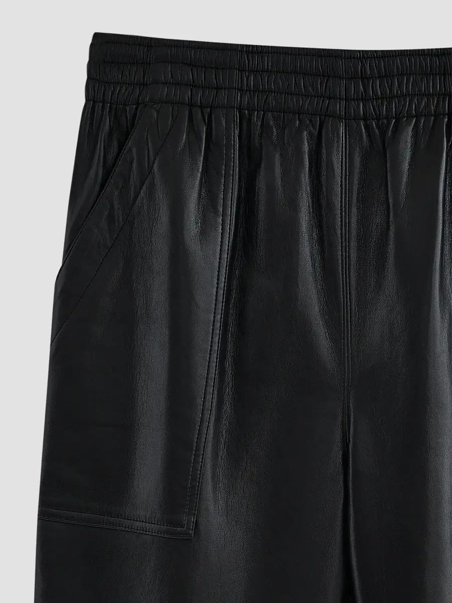 Anine Bing Women's Billy Leather-Blend Pants | Thumbnail 5