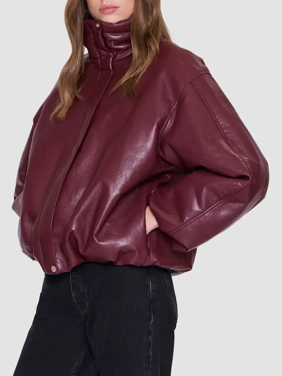 Anine Bing Women's Cyrus Leather-Blend Jacket | Thumbnail 4 Anine Bing Women's Cyrus Leather-Blend Jacket | Thumbnail 4