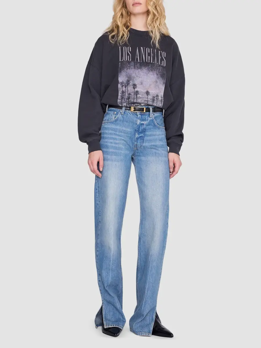 Anine Bing Women's Miles Los Angeles Crewneck Sweatshirt | Thumbnail 2 Anine Bing Women's Miles Los Angeles Crewneck Sweatshirt | Thumbnail 2