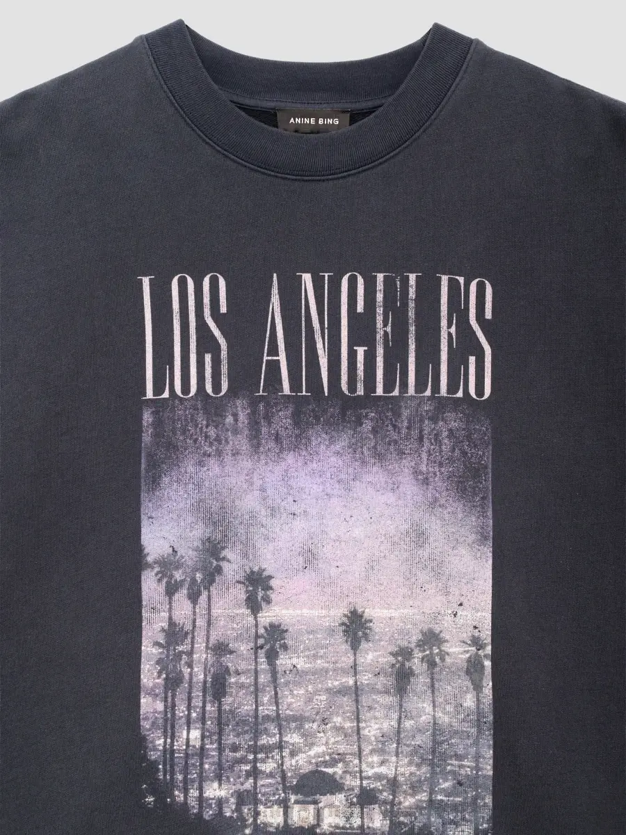 Anine Bing Women's Miles Los Angeles Crewneck Sweatshirt | Thumbnail 5 Anine Bing Women's Miles Los Angeles Crewneck Sweatshirt | Thumbnail 5