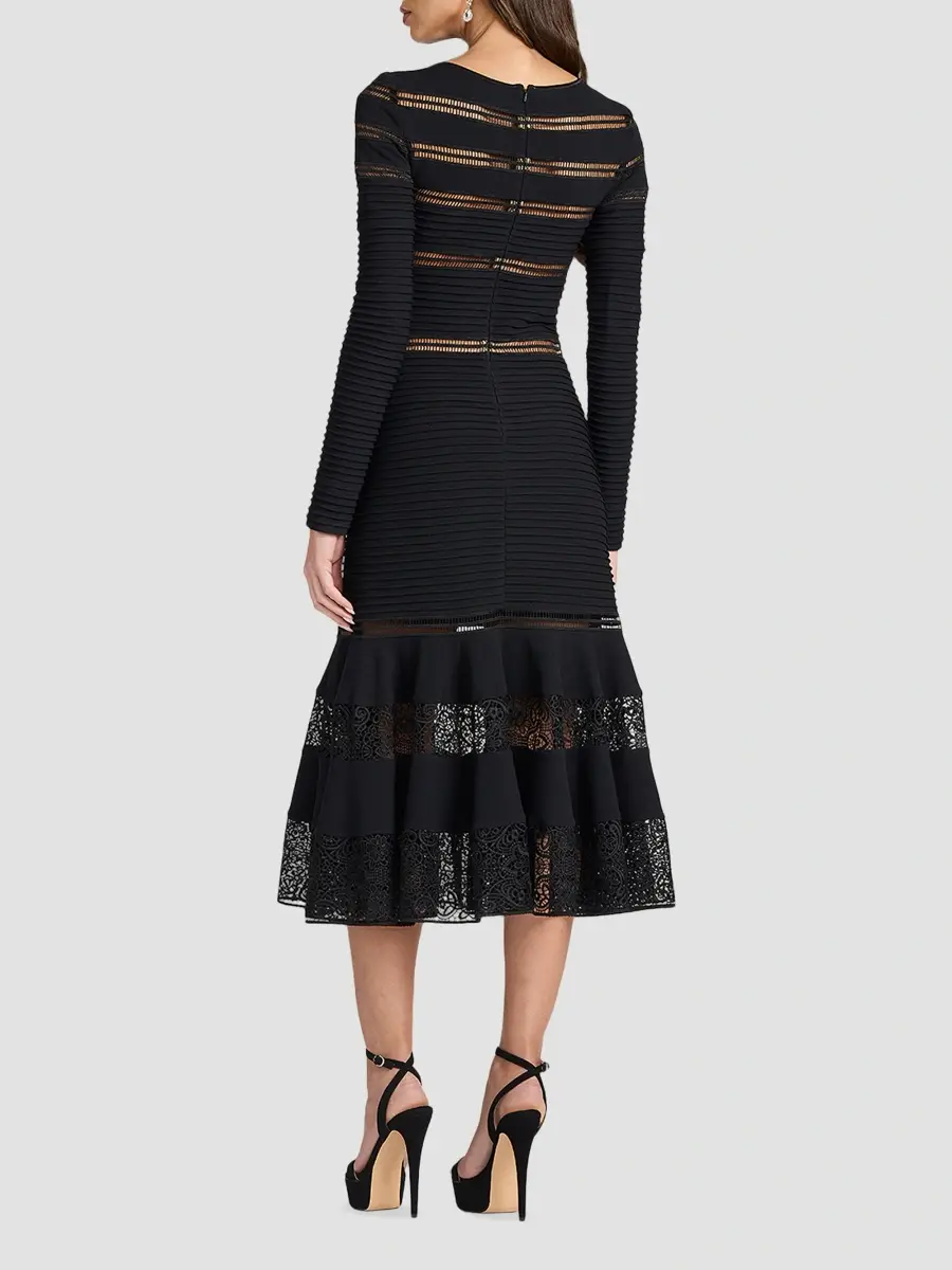 Tadashi Shoji Women's Tiered Pleated Cocktail Dress | Thumbnail 3 Tadashi Shoji Women's Tiered Pleated Cocktail Dress | Thumbnail 3